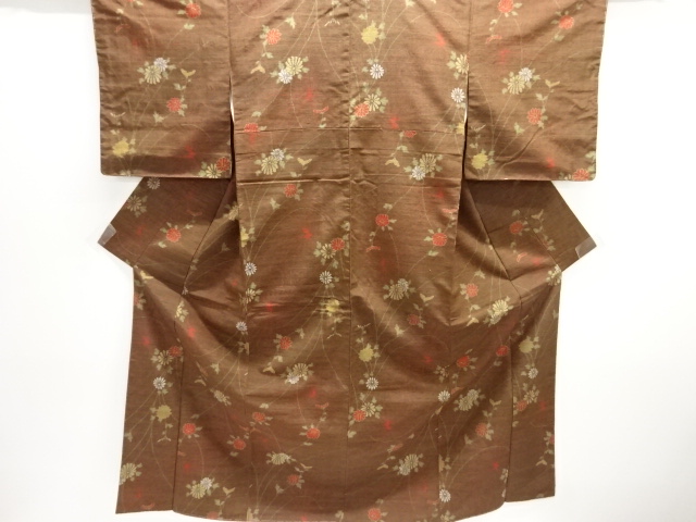 Japanese Kimono / Tsumugi Omeshi Silk